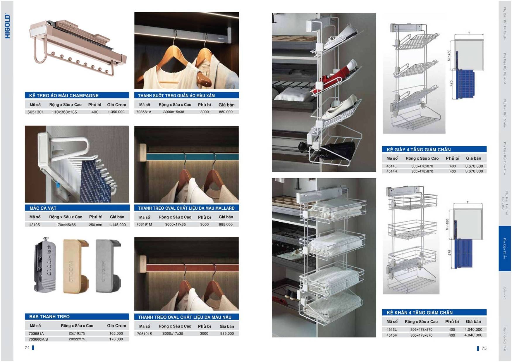 Catalogue và Bảng giá Phụ kiện bếp HIGOLD T6 2024 /Page 37